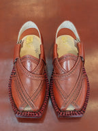 Classic Brown Handmade Genuine Cow Leather Norozi Chappal By Sardar Norozi