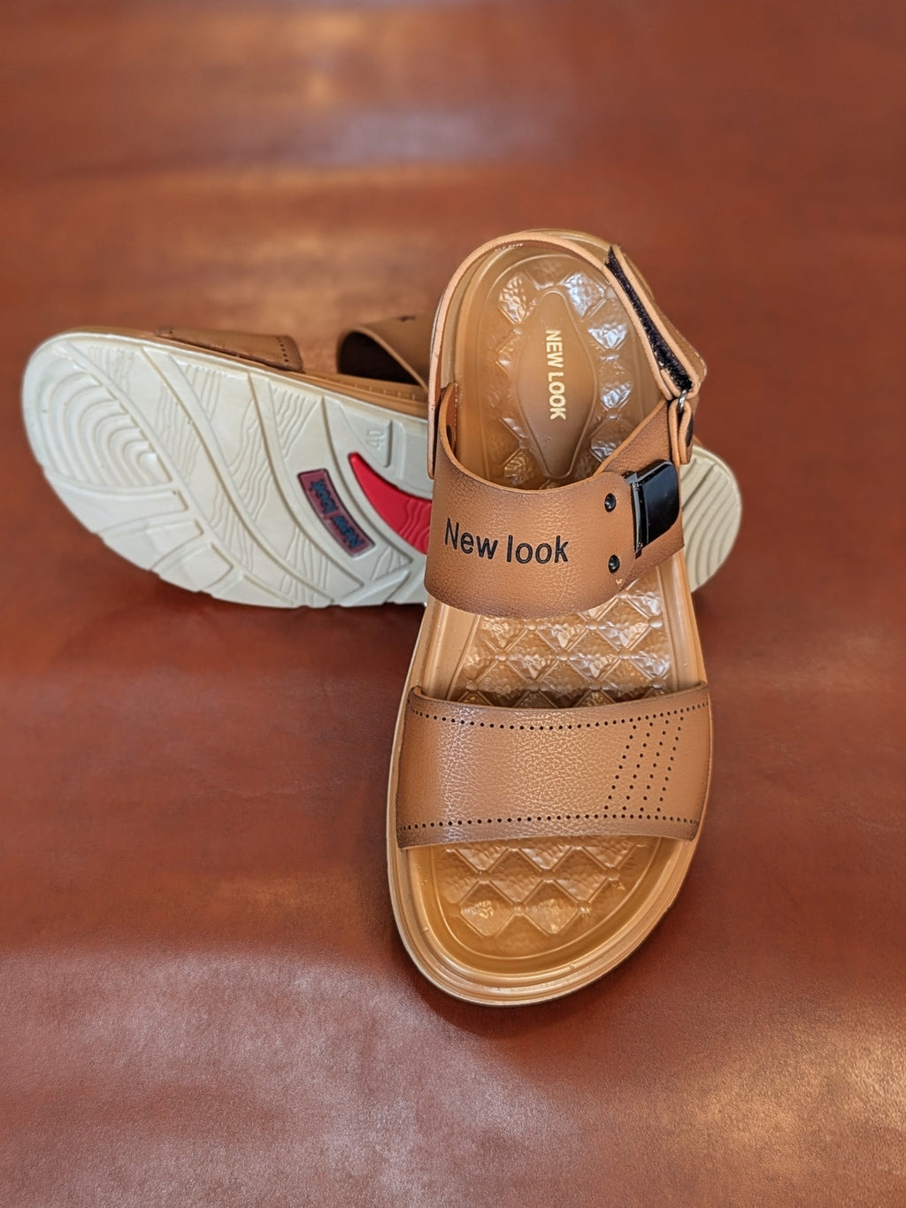 New Look Men’s Olive Comfortable Casual Sandals By Sardar Norozi